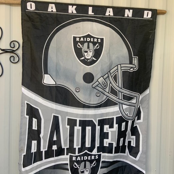Oakland Raiders Vintage Flag Las Vegas Raiders - Picture 6 of 9